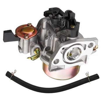 1pc Karburatoru Carb +Degvielas Šļūteni augstas kvalitātes metāla rezerves daļu, piederumu, kas piemērots Honda HR194 HR214 HR215 HR216 GXV160