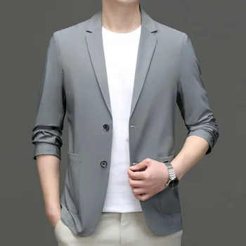 7083. lpp-vīrieši jaunu korejiešu moderns biznesa atpūtas profesionālās jaka luksusa Yinglun stila uzvalks