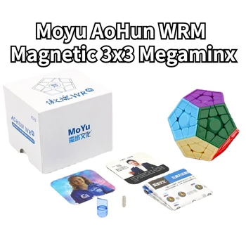 [Funcube]2020 Moyu AoHun WRM Magnētisko 3x3 Megaminx magic cube moyu aohun wr m 12 sided ātrums cube 3x3x3 puzzle Puzzle Rotaļlietas