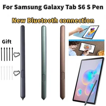 Oriģināls SAMSUNG Galaxy Tab S6 SM-T860 865Tablet Stylus Jutīga S Pen Nomaiņa Touch Ekrāna Zīmulis Ar Bluetooth +Logo