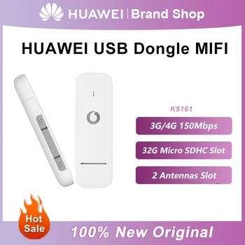 Sākotnējā Huawei USB Dongle K5161 Bezvadu WiFi Router 150Mbps Modemu Stick Mobilo Platjoslas 4G LTE Kabatas Hotspot PK HUAWEI E3372