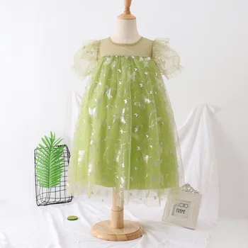 Vasaras balles Kleitas Kleita Meitenēm Zvaigžņu Sequin Vērpšanai Vestidos-Line Cute Gadījuma Svārki Fantasia Infatil Vakara Balli Drēbes